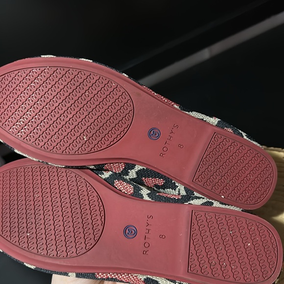 Rothy’s The Flat Round Red Cat Leopard Animal Print Women's Flats Shoes - Picture 9 of 9